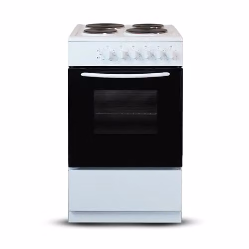 Montpellier CSE46W White 50cm Electric Cooker with Solid Plate Hob and A Energy Rating – 4