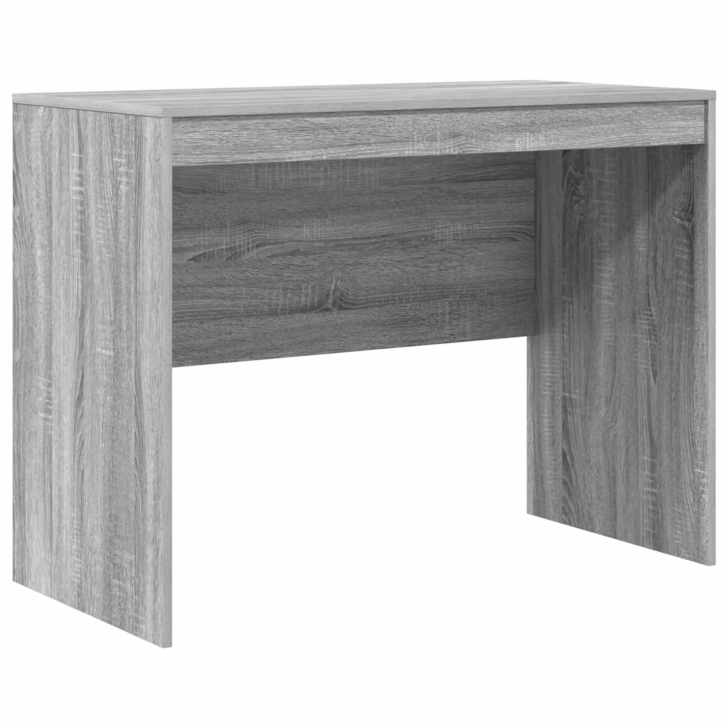 Berkfield Home Writing Desk in Grey MDF, W: 100 cm, D: 50 cm, H: 76 cm – 2