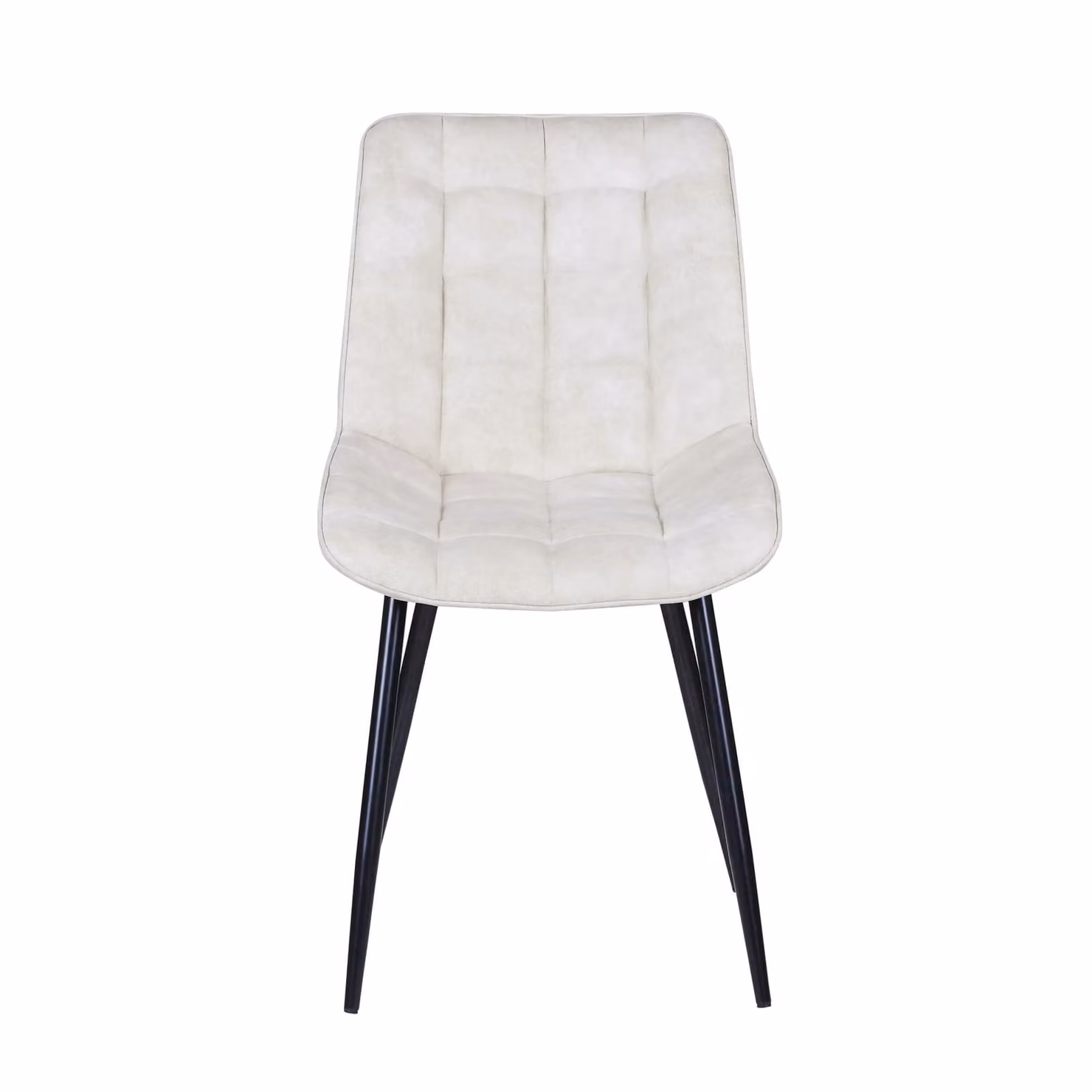 MCC Direct Alba Set of 2 Suede Effect Dining Chairs in Beige – 2