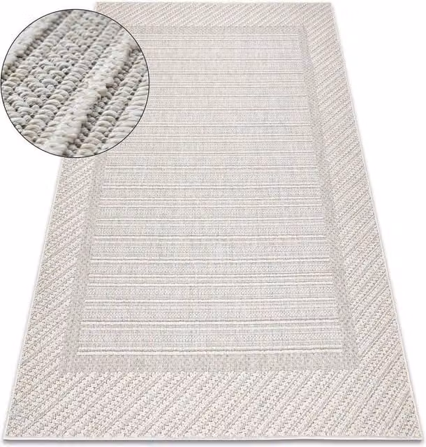 RugsX Origi Geometric Grey Flat Weave Rug, W: 200 cm, D: 290 cm – 1