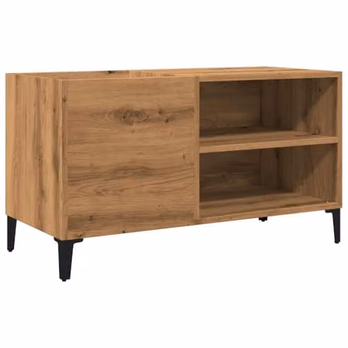 vidaXL Artisan Oak Record Cabinet, Brown, W/D/H: 84.5 x 38 x 48 cm