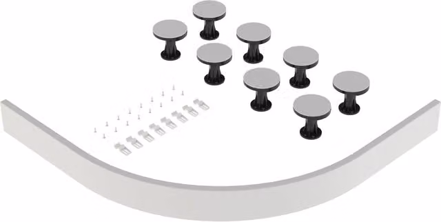 Balterley White Leg Set for Quadrant Offset Resin Shower Trays