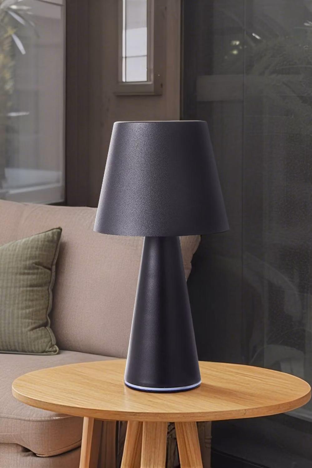 Living and Home Nordic-style Rechargeable Dimmable Table Lamp in Black – 3