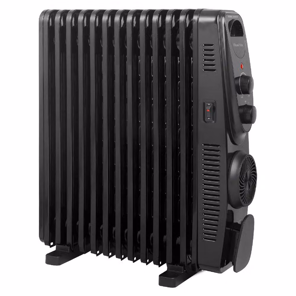 Russell Hobbs 2500W 13 Fin Oil Filled Radiator RHOFR2403 in Black – 3