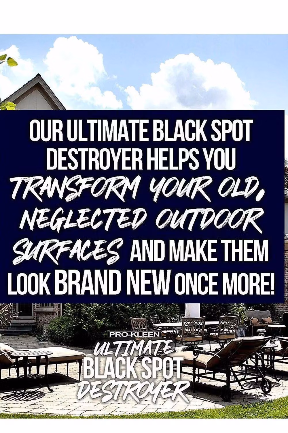 ProKleen Ultimate Black Spot Remover Patio Cleaner, 2 x 5L – 3