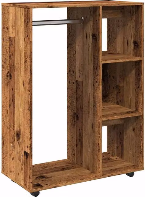 Berkfield Home Old Wood Wardrobe in Brown, W/D/H: 80 x 40 x 110 cm – 1