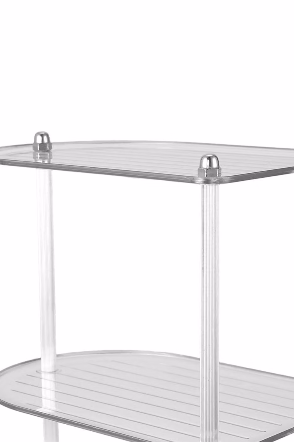 SHEONLY 2 Tier Acrylic Corner Countertop Organizer Shelf in Transparent – 5