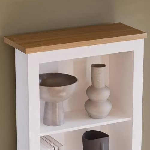 Vida Designs Arlington 5 Tier Modern MDF Bookcase in White – 3