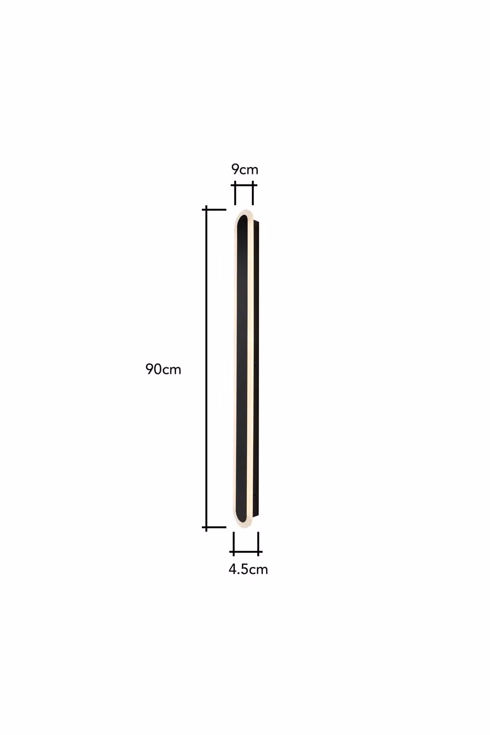 BHS Lighting Ste 24W Linear CCT LED Outdoor Wall Light in Black – 3