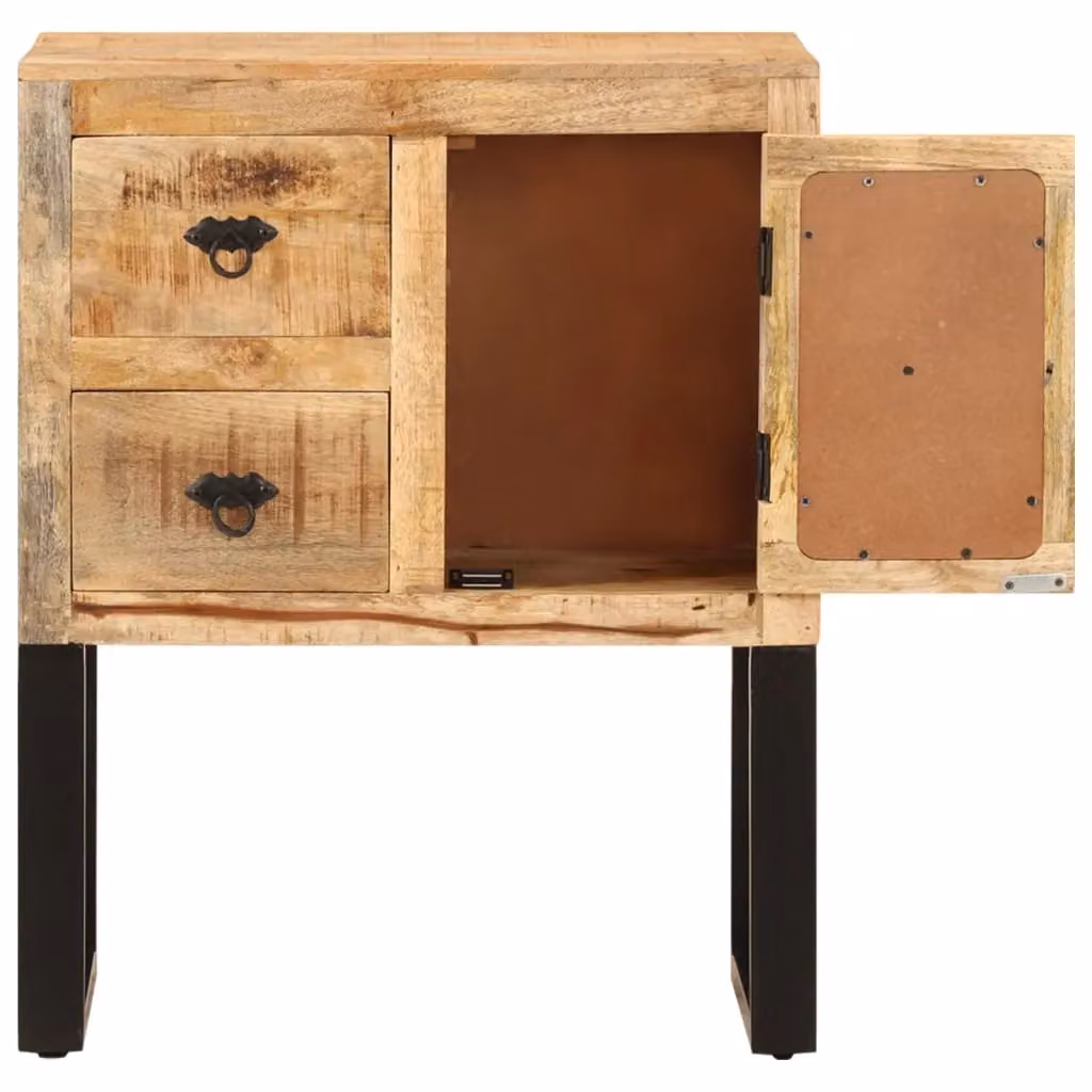 Berkfield Home Modern Sideboard in Brown Solid Mango Wood, W/D/H: 60 x 30 x 76 cm – 3