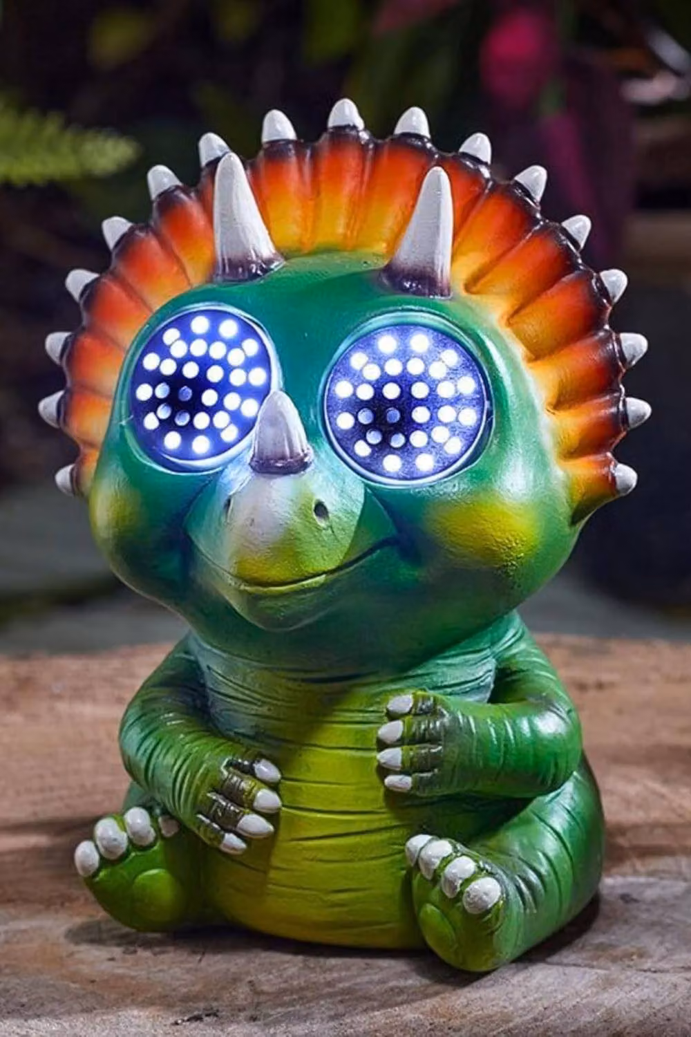 Marco Paul 2pc Multicolour Solar LED Dinosaur Garden Ornaments, Height: 15 cm – 3