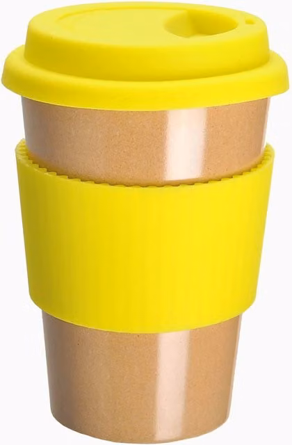 Olpro Husk Breaktime Rice Husk Mug, Yellow