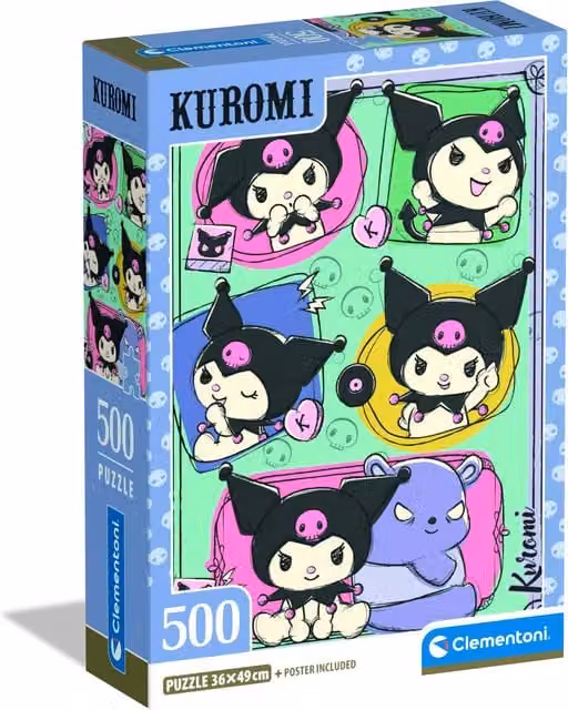 Clementoni Sanrio Kuromi 500 Piece Jigsaw Puzzle, Purple and Multicolour
