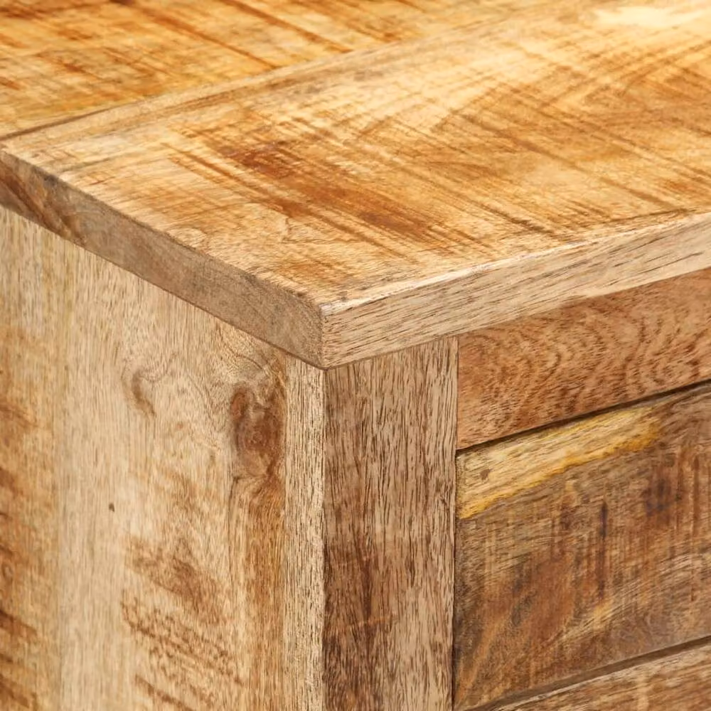 Berkfield Home Retro Mango Wood Sideboard in Brown, W/D/H: 80 x 30 x 65 cm – 3
