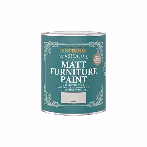 Rust-Oleum Matt Water-Based Furniture and Skirting Board Paint, Mocha Grey, 0.75 l – 2