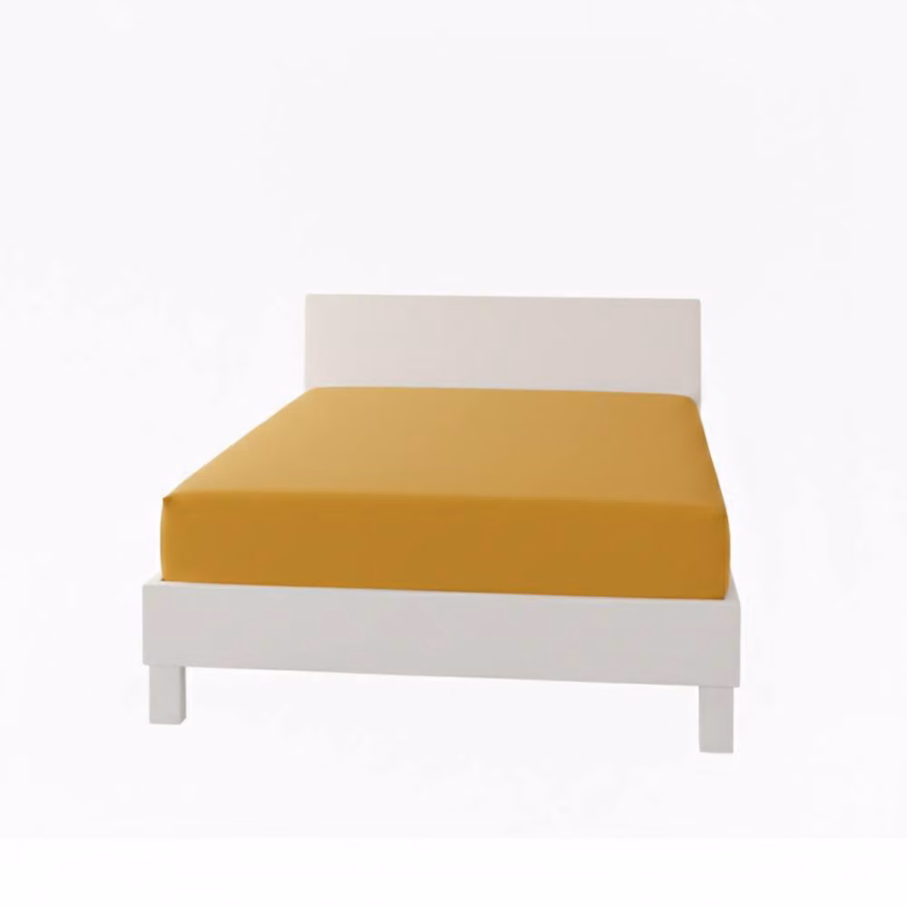 Snug City Polycotton Extra Deep Fitted Sheet, Yellow, Single, W/D/H: 90 x 200 x 40 cm – 2
