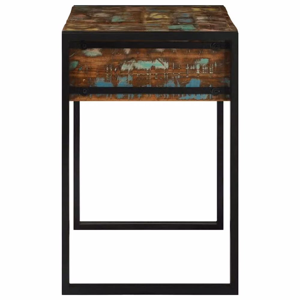 Berkfield Home Rustic Reclaimed Solid Wood Dressing Table in Brown, W/D/H: 90 x 50 x 75 cm – 3