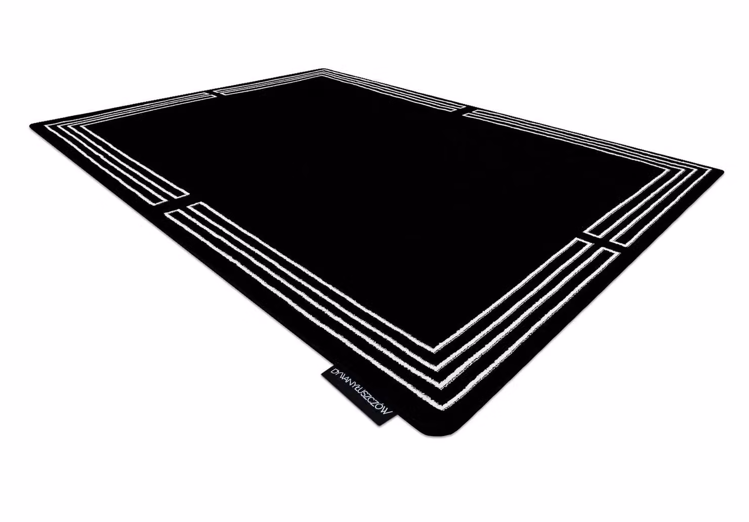 RugsX Hampton Geometric Rectangular Rug in Black, W: 160 cm, D: 220 cm – 2