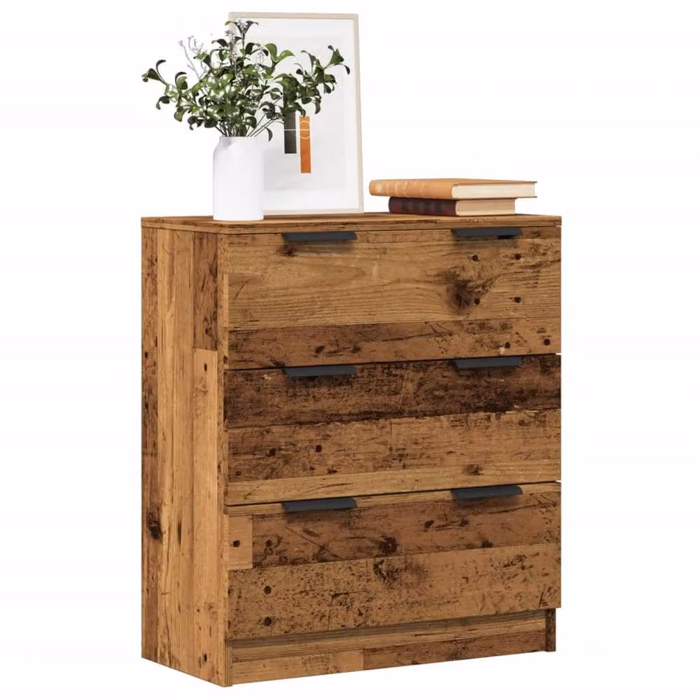 Berkfield Home Old Wood Sideboard in Brown, Engineered Wood, W/D/H: 60 x 30 x 70 cm – 2