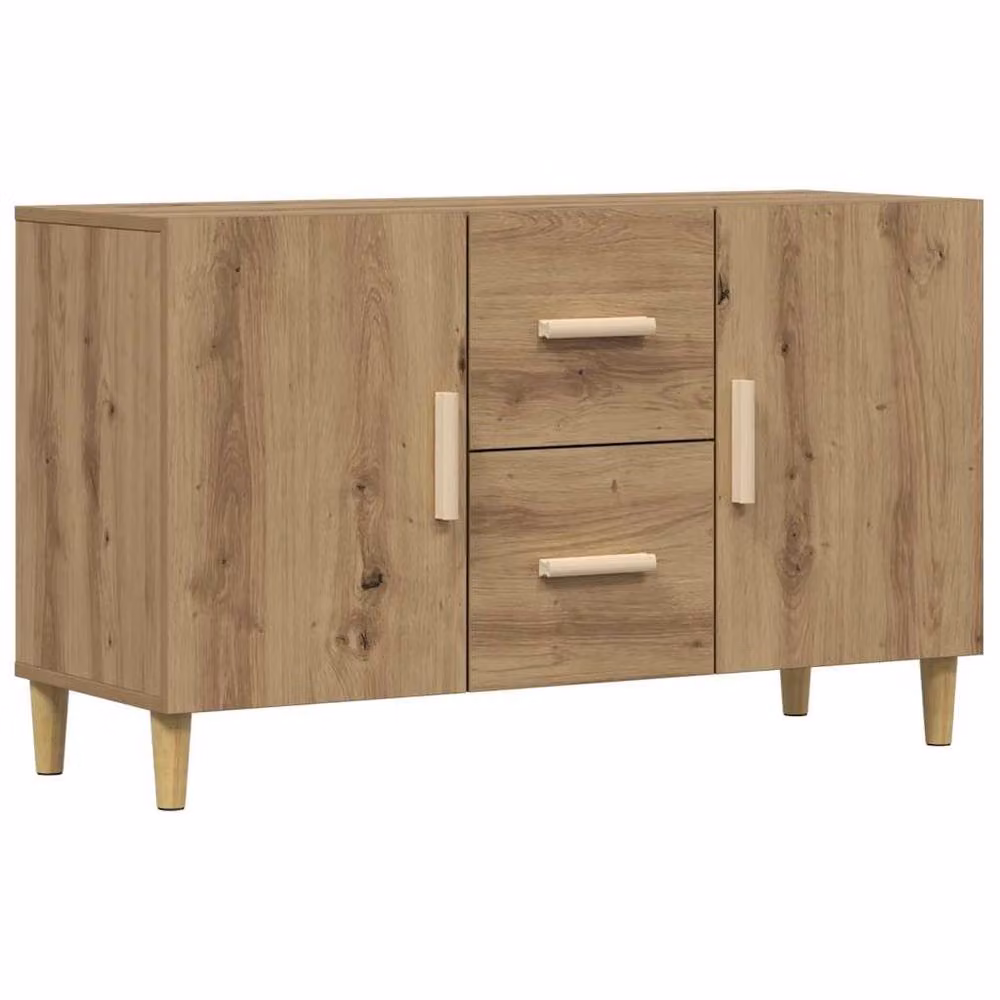 Berkfield Home Artisan Oak Sideboard in Brown, W/D/H: 100 x 36 x 60 cm – 3