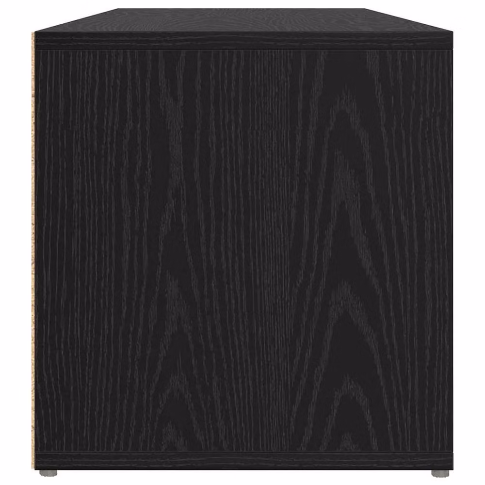 Berkfield Home Minimalist Black Oak TV Cabinet with Storage in Engineered Wood – 4
