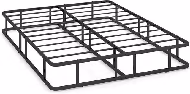 Kelvenix Modern Metal Bed Frame in Black, W/D/H: 90 x 200 cm