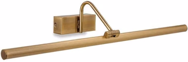 Netlighting LED 1 Light Antique Brass Picture Wall Light in Gold