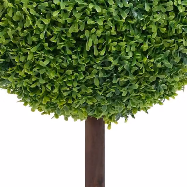 Berkfield Home Lush Artificial Ball Shaped Boxwood Plant in Green Pot, Height: 50 cm