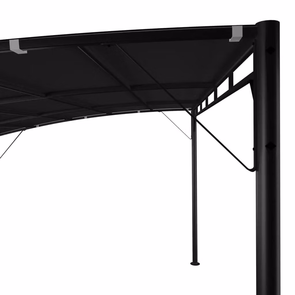 Berkfield Home Garden Sunshade Awning in Anthracite Black, W: 400 cm, D: 300 cm, H: 255 cm – 3