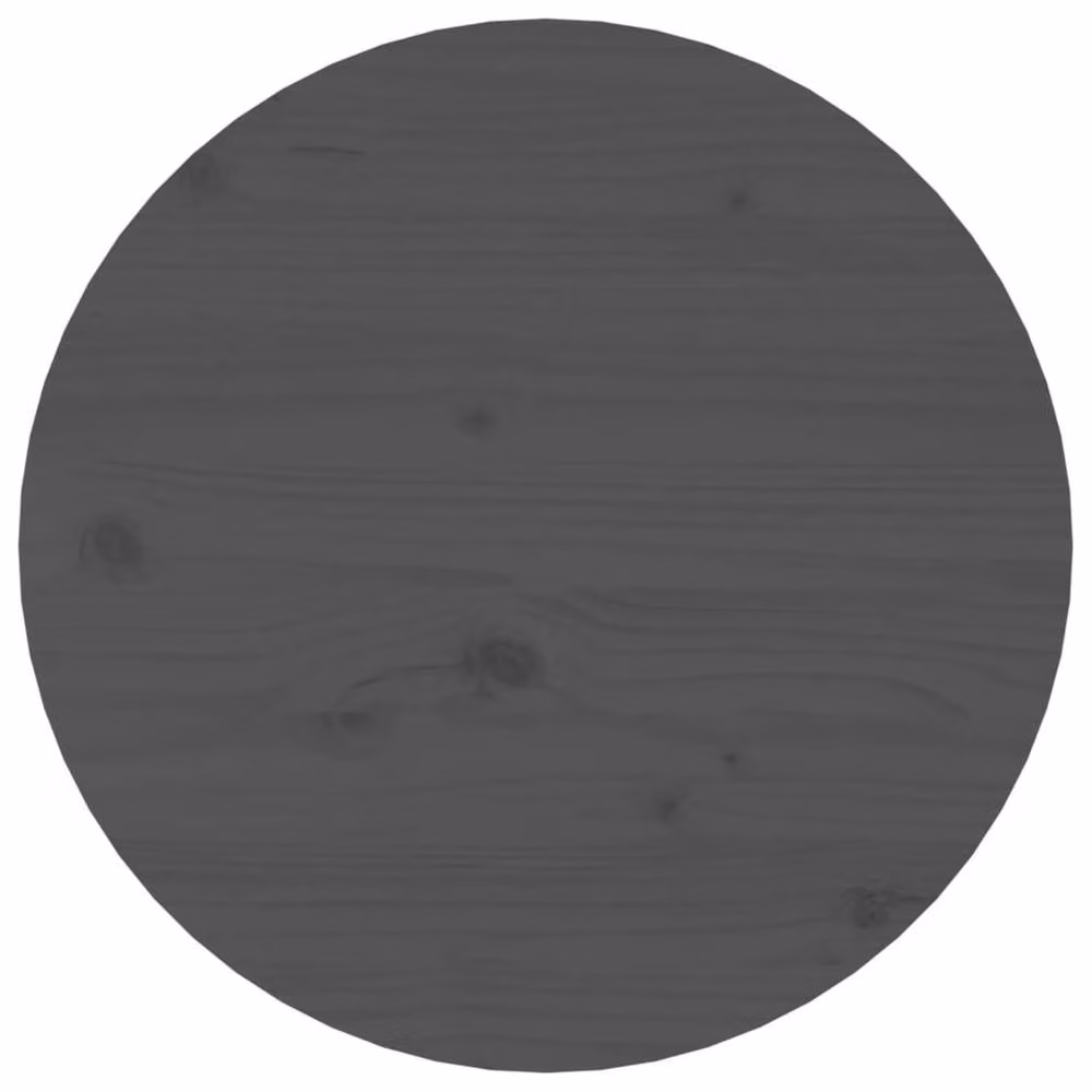 Berkfield Home Beautiful Round Solid Pine Coffee Table in Grey, Diameter: 45 cm, Height: 40 cm – 5