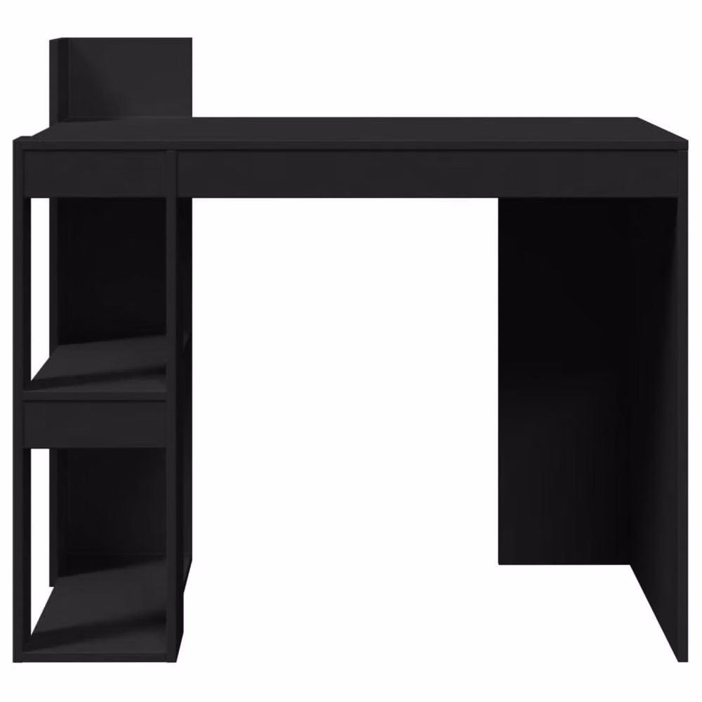 Berkfield Modern Black Computer Desk in Engineered Wood, W/D/H: 103.5 x 56.5 x 94 cm – 4