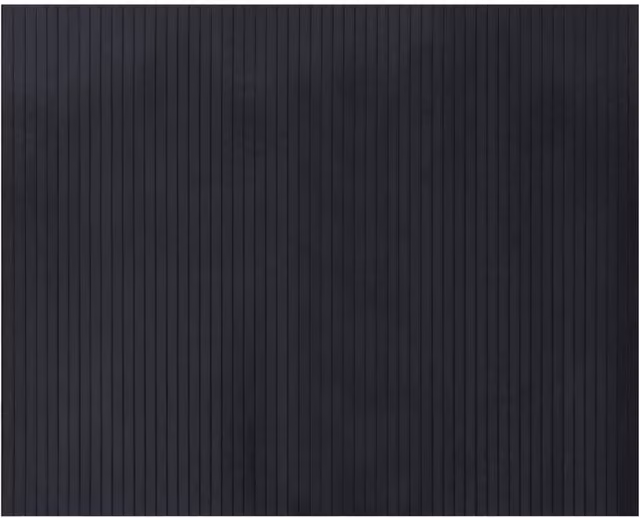 Berkfield Home Rectangular Bamboo Rug in Black, W: 80 cm x D: 100 cm