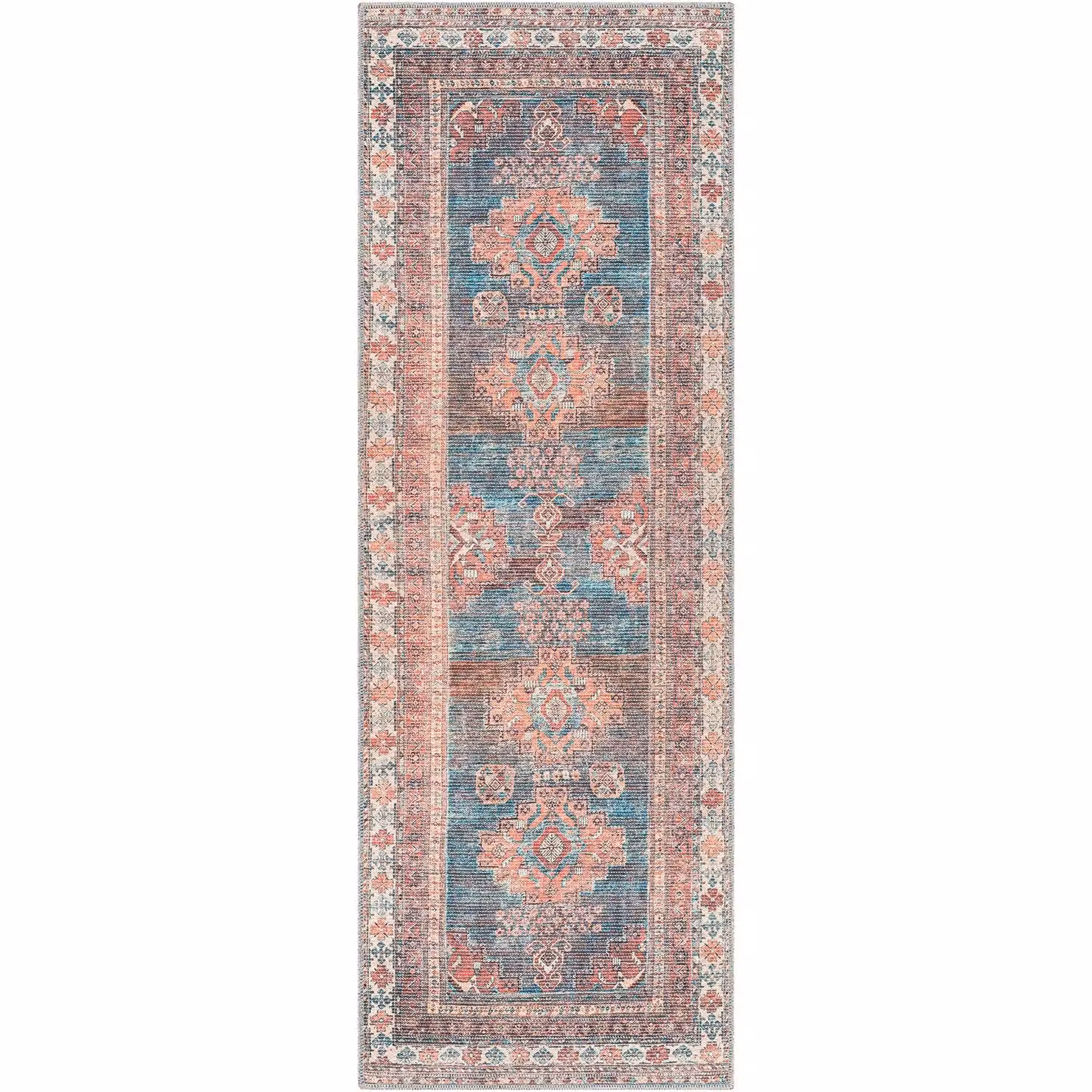 Livabliss Colin Washable Vintage Boho Living and Dining Room Rug in Pink, W: 200 cm, D: 275 cm – 2