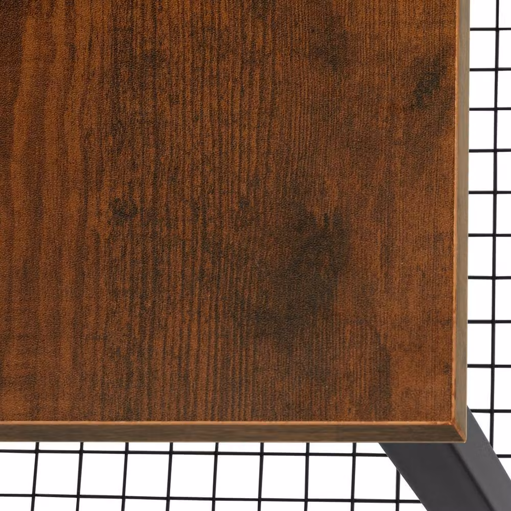 tectake Grimsby Bedside Table in Dark Brown – 9