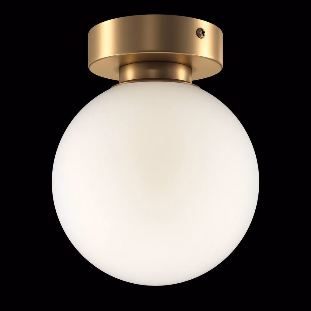 Maytoni Basic Form Small Modern Wall Lamp in Gold/Brass with E14 Socket – 2