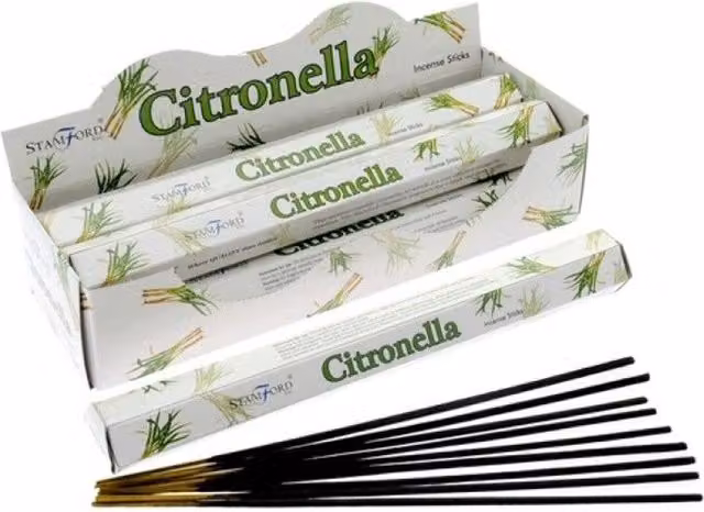Stamford Citronella Premium Hexagonal Incense Sticks, White