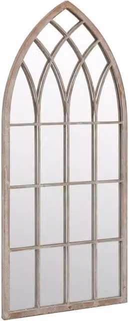Berkfield Home Sand Mirror in Beige with Metal Frame, W: 100 cm, H: 45 cm