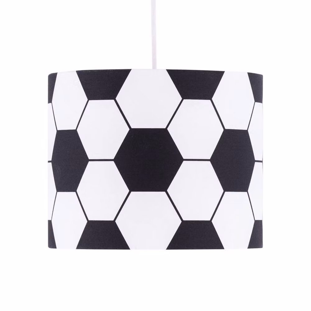 First Choice Lighting Footie Black and White Football Pendant Shade – 2