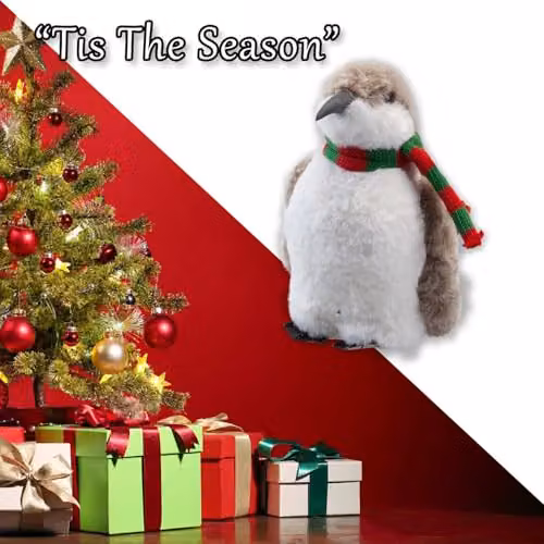 VFM e-Store Christmas Penguin Tabletop Decoration in White and Brown – 5