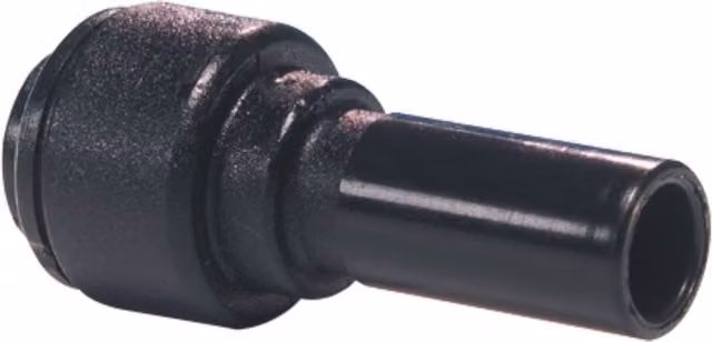 John Guest Push Fit 15mm to 12mm Reducer Fitting in Black – 1