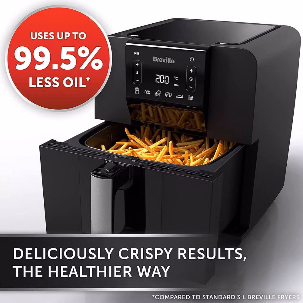 Dyzi Halo Digital 5.5L Air Fryer Oven in Black – 2