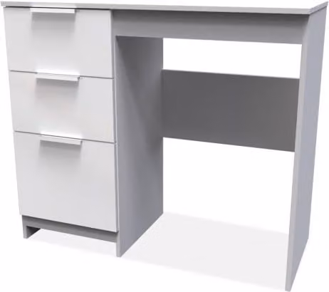 Welcome Furniture Plymouth Single Pedestal Dressing Table in White