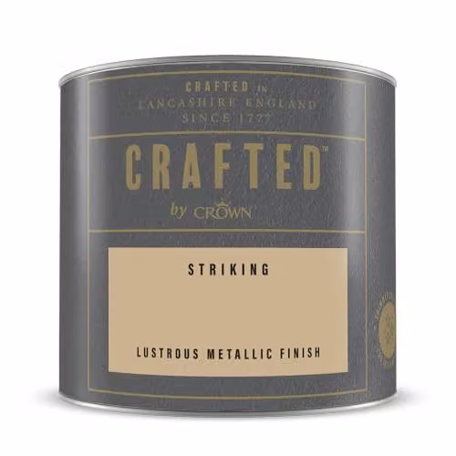 Crown Crafted Metallic Striking Paint Tester Pot Sample in Gold, 125ml – 5
