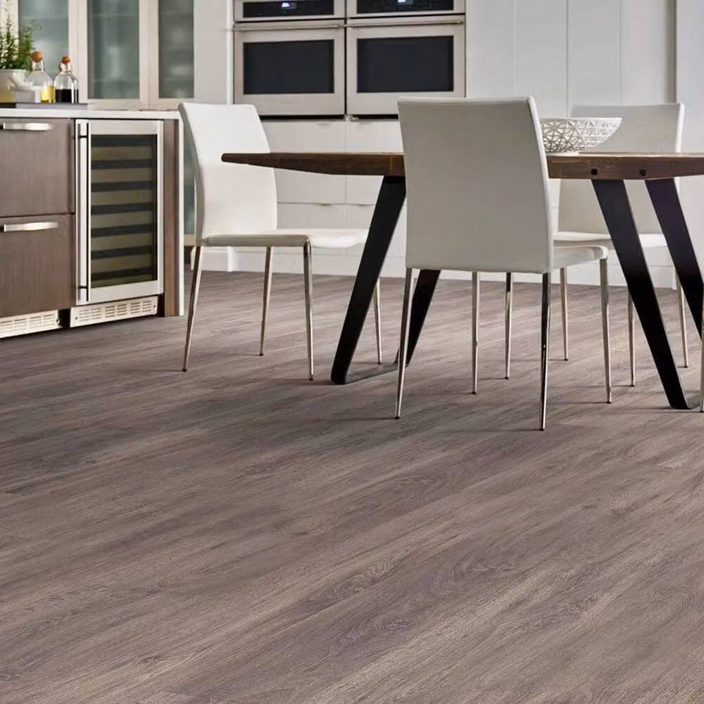 PAWNORA Waterproof Vinyl Plank Flooring in Dark Brown Wood Effect – 3