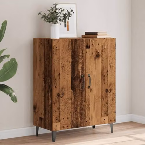 vidaXL Industrial Sideboard in Old Wood Brown, W/D/H: 70 x 34 x 90 cm – 2