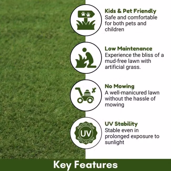 Artificial Grass GB Troon 30 mm Artificial Grass in Green, W: 400 cm, L: 900 cm – 2
