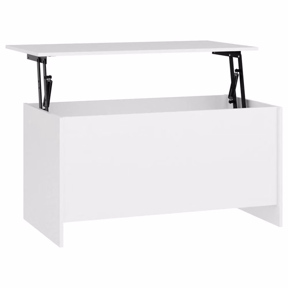 Berkfield Home Modern White Coffee Table with Lift Mechanism, W/D/H: 102 x 55.5 x 52.5 cm – 2
