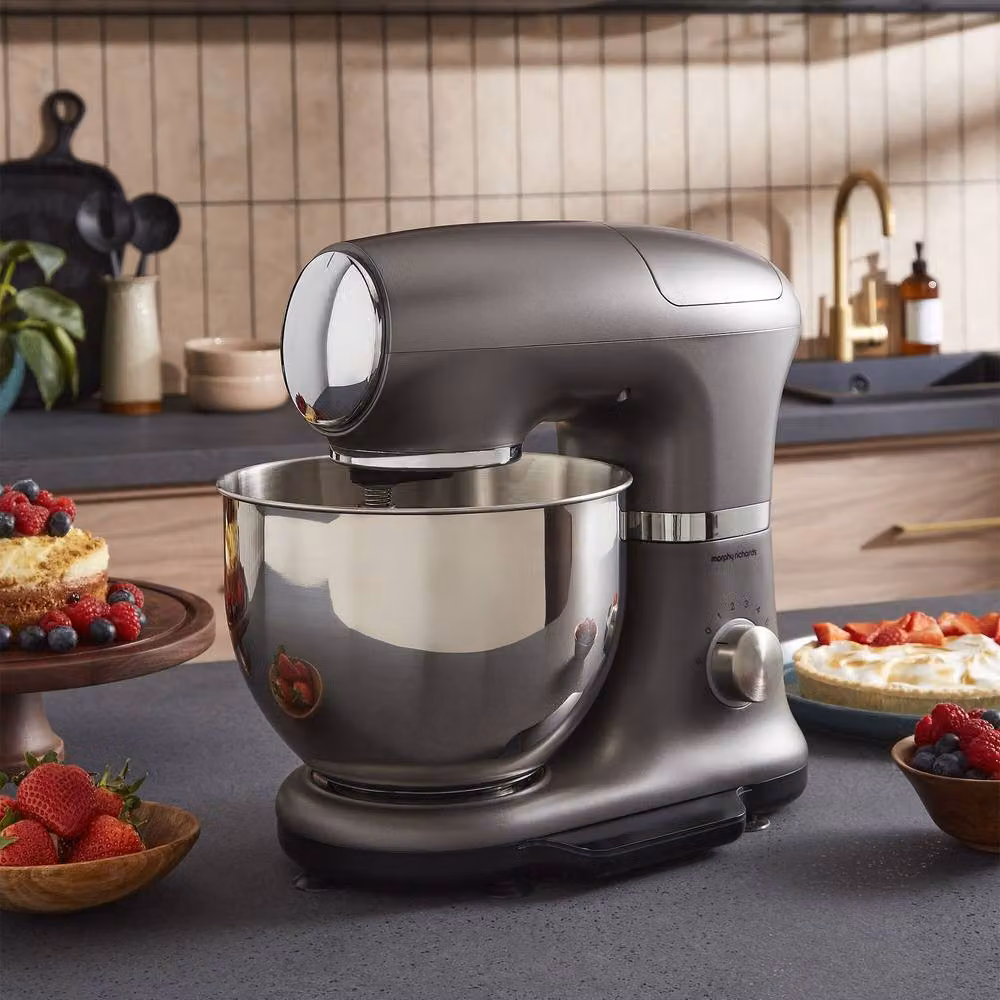 Morphy Richards 8 Speed Stand Mixer with Integrated Scales and Timer in Grey – 2