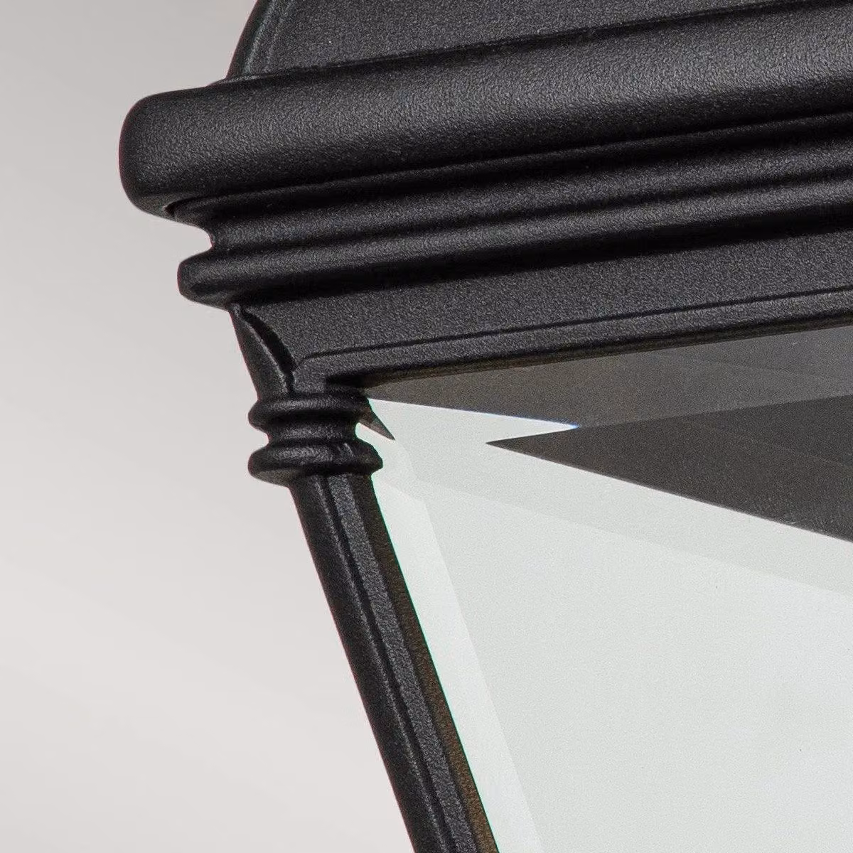 Netlighting Bayview Black Outdoor Wall Lantern with Transparent Glass IP44 – 3