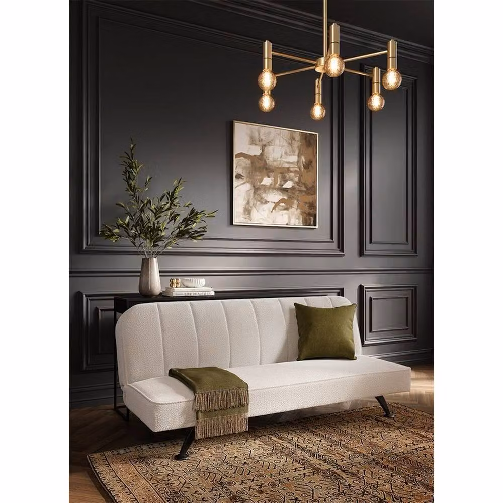 Lemon Pavilion Furniture Burlington Ivory Boucle Sofa Bed, W180 x D85 x H76.5 cm – 3